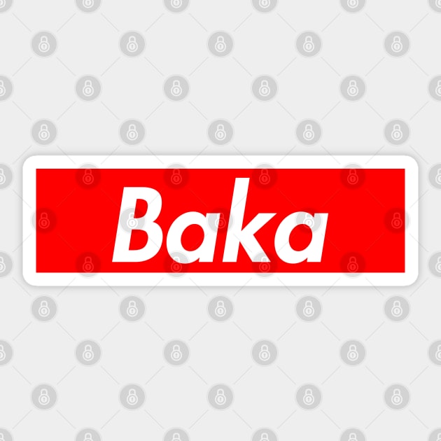 Baka Sticker by lightbulbmcoc